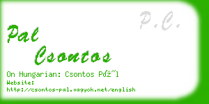 pal csontos business card